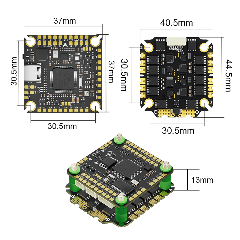 Aocoda-RC F465S V4 Stack F405  – Speedybee F405 V4 Bls 55A Stack recenzja i cena